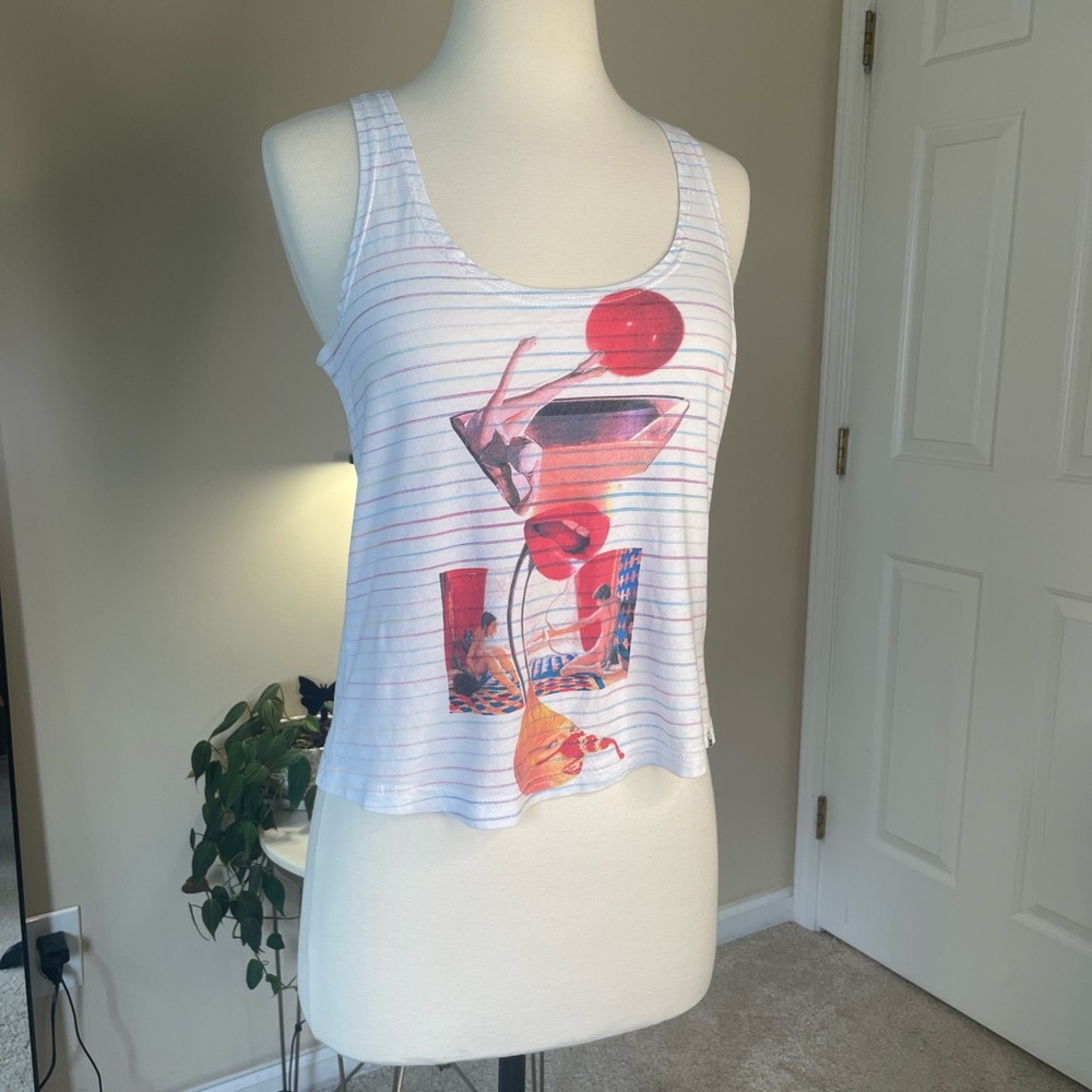 Pop Art Graphic Tank Top by Insight Size 10